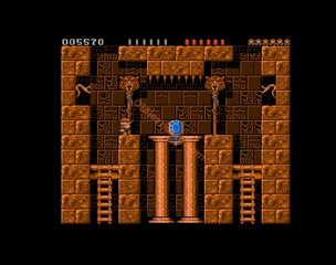 une photo d'Ã©cran de Rick Dangerous sur Commodore Amiga